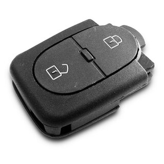 Ersatz Funkgehäuse geeignet für Audi - 2 Tasten 1616 mit Batteriefach