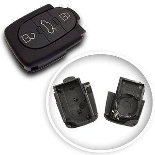 Ersatz Funkgehäuse geeignet für Audi - 3 Tasten 2032 mit Batteriefach