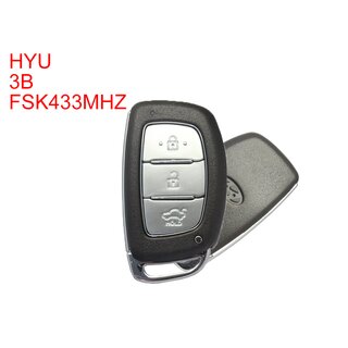 Ersatz Fernbedienung geeignet fr Hyundai - 3 Tasten 434 MHz TOY40 Rohling, ID46  Smartcard Keyless IX35