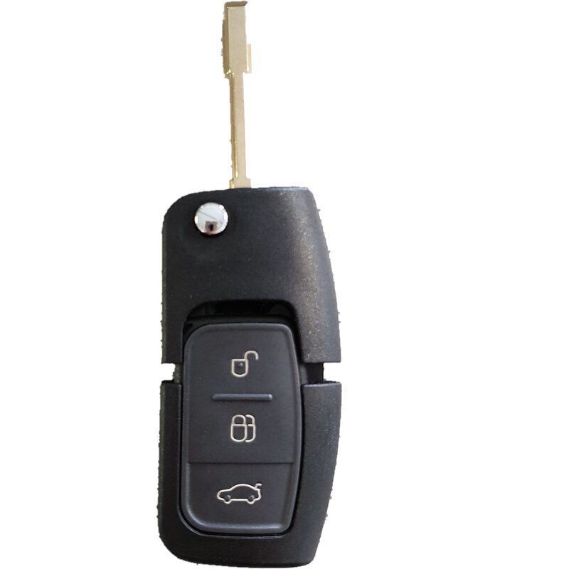 Ford 3-Tasten Schlüssel Gehause - Schlüsselblatt FO21 - Modell mit Glas  Transponder - After Market Produkt
